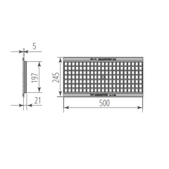 Решетка чугунная ячеистая Норма 200 C250